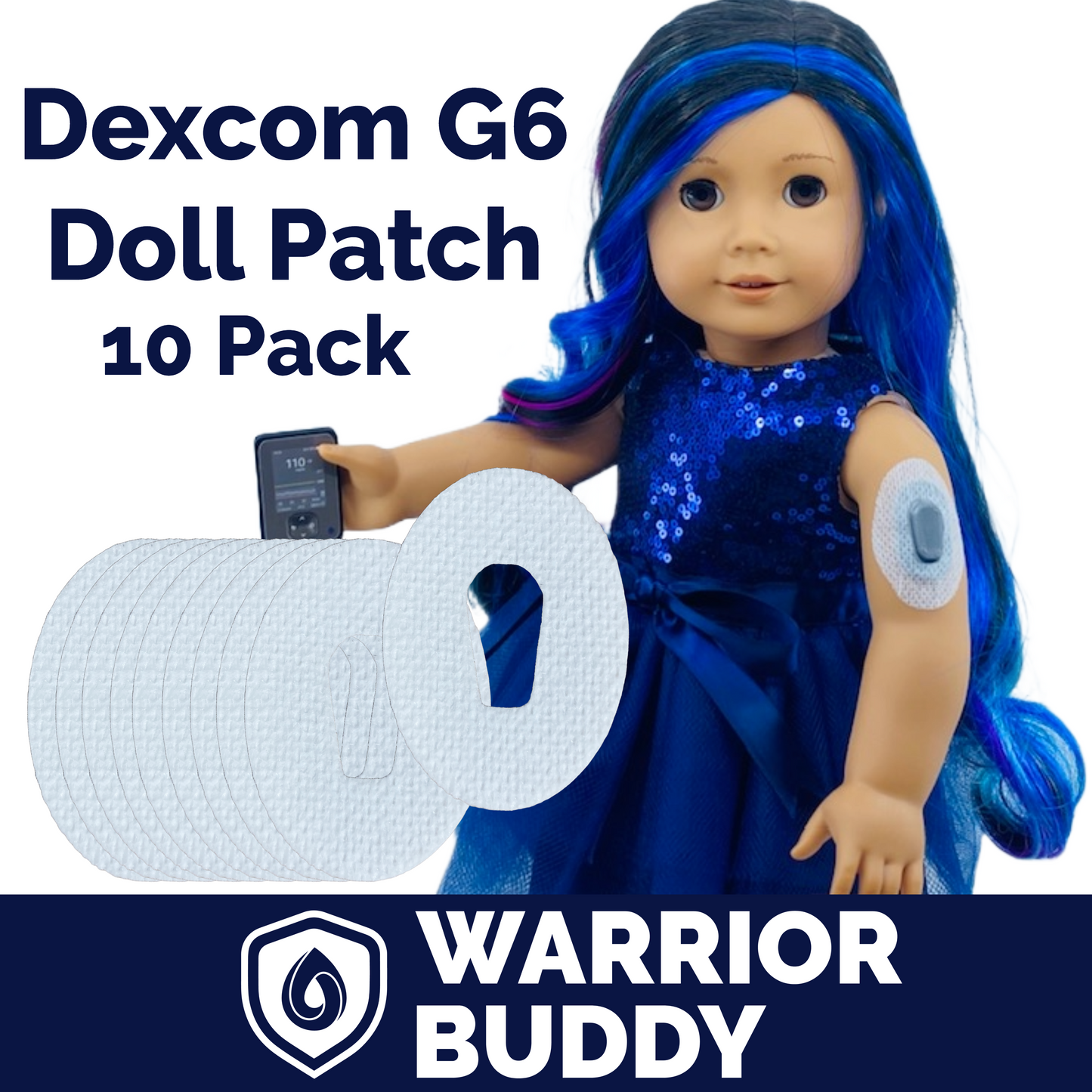 WarriorBuddy™ 10-Pack Overlay Patches for Doll Devices | Select Device Type