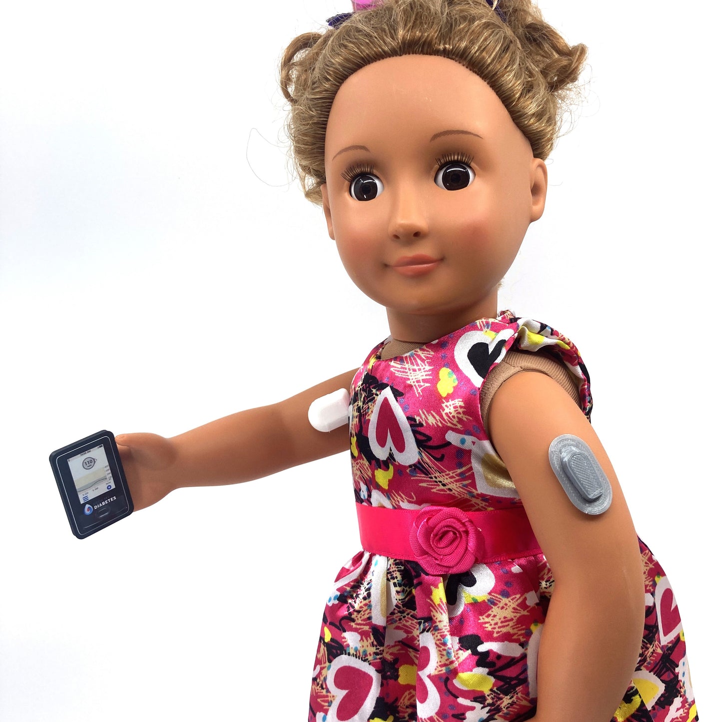 WarriorBuddy™ 'Dexcom G6®' Toy for 18" Dolls and Plush Toys | Handcrafted T1D CGM Accessory
