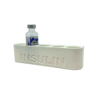 10mL Tall Wall-Mount Insulin Caddy – Holds 5 Vials | Refrigerator Organizer Compatible With Aprida® Lantus®
