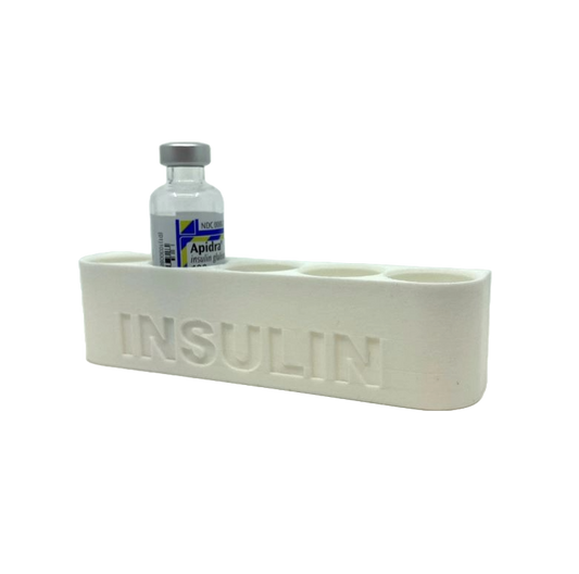 10mL Tall Wall-Mount Insulin Caddy – Holds 5 Vials | Refrigerator Organizer Compatible With Aprida® Lantus®