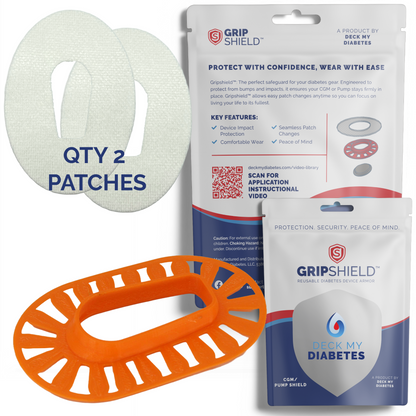 GripShield® Compatible With Dexcom G6® – Reusable Device Bump Protector | Secure & Comfortable Fit