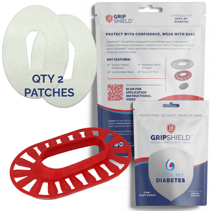 GripShield® Compatible With Dexcom G6® – Reusable Device Bump Protector | Secure & Comfortable Fit