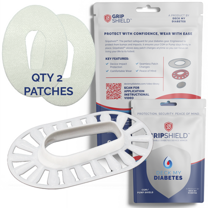 GripShield® Compatible With Dexcom G6® – Reusable Device Bump Protector | Secure & Comfortable Fit