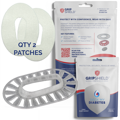 GripShield® Compatible With Dexcom G6® – Reusable Device Bump Protector | Secure & Comfortable Fit