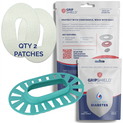 GripShield® Compatible With Dexcom G6® – Reusable Device Bump Protector | Secure & Comfortable Fit