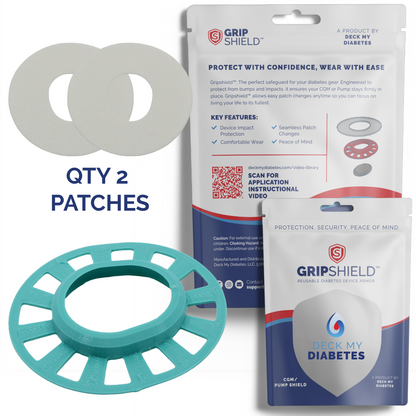 Reusable GripShield®  Compatible with Dexcom G7™/Stelo™ | Bump Protector
