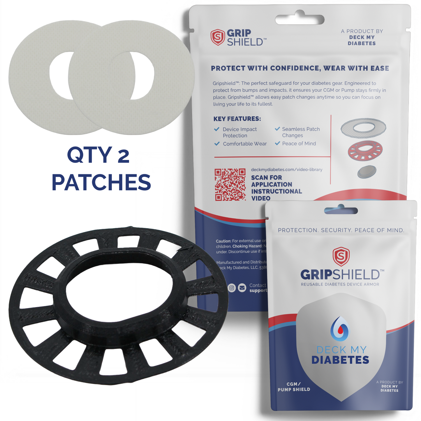 Reusable GripShield®  Compatible with Dexcom G7™/Stelo™ | Bump Protector