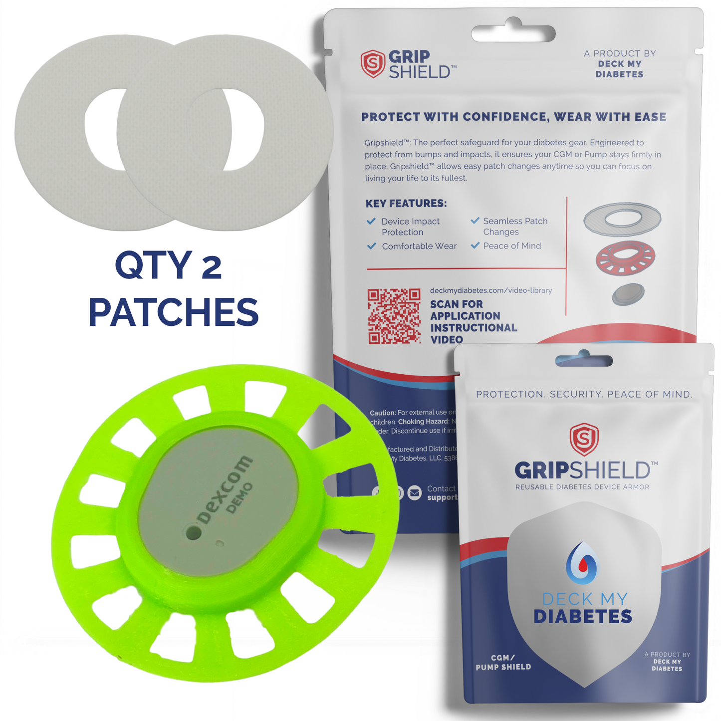 Reusable GripShield®  Compatible with Dexcom G7™/Stelo™ | Bump Protector