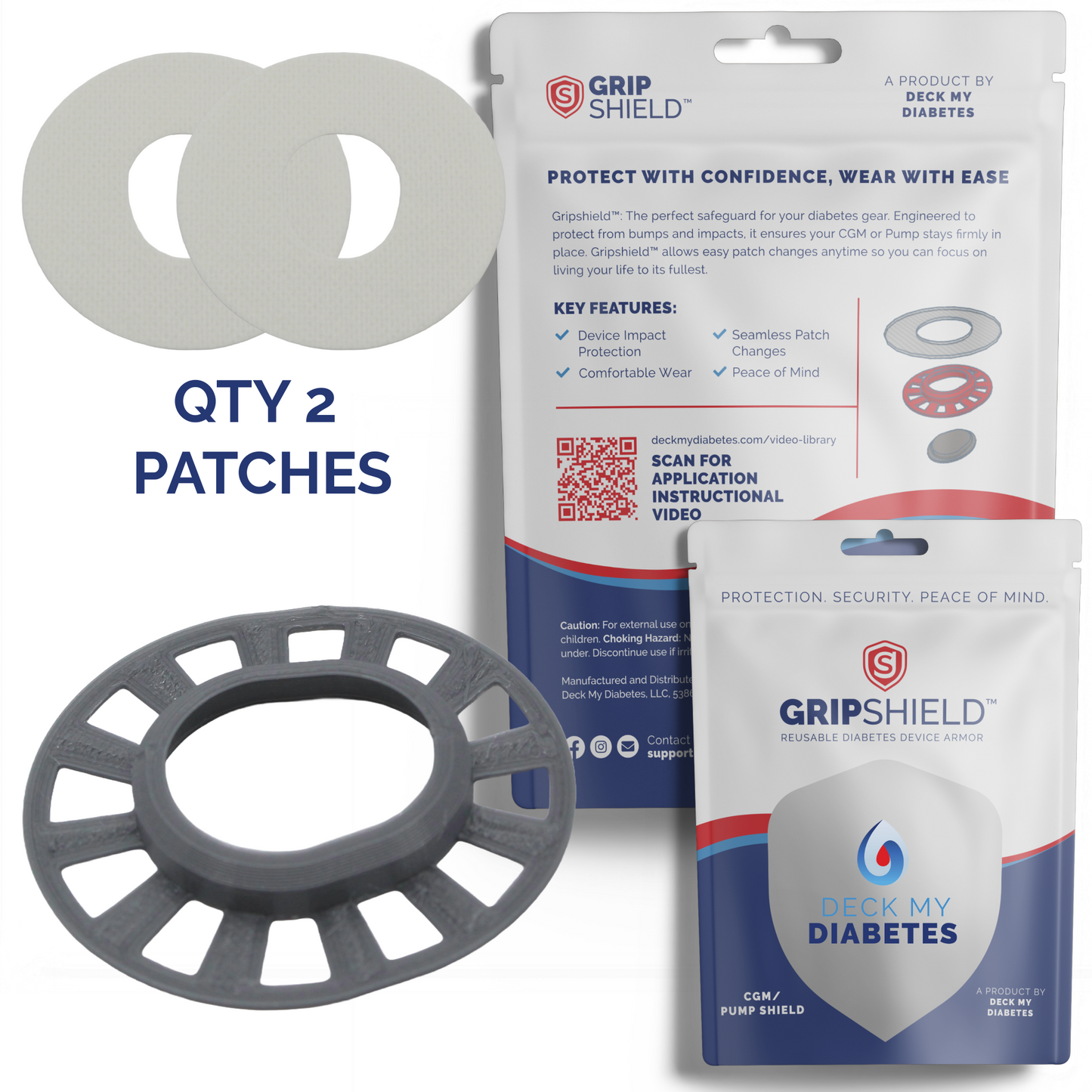 Reusable GripShield®  Compatible with Dexcom G7™/Stelo™ | Bump Protector