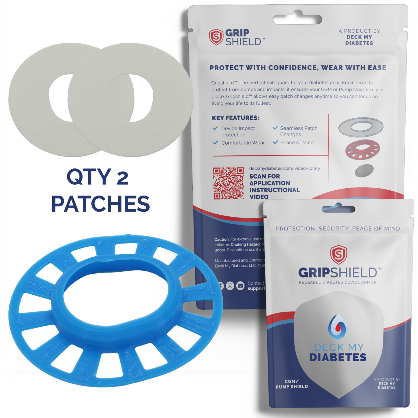 Reusable GripShield®  Compatible with Dexcom G7™/Stelo™ | Bump Protector