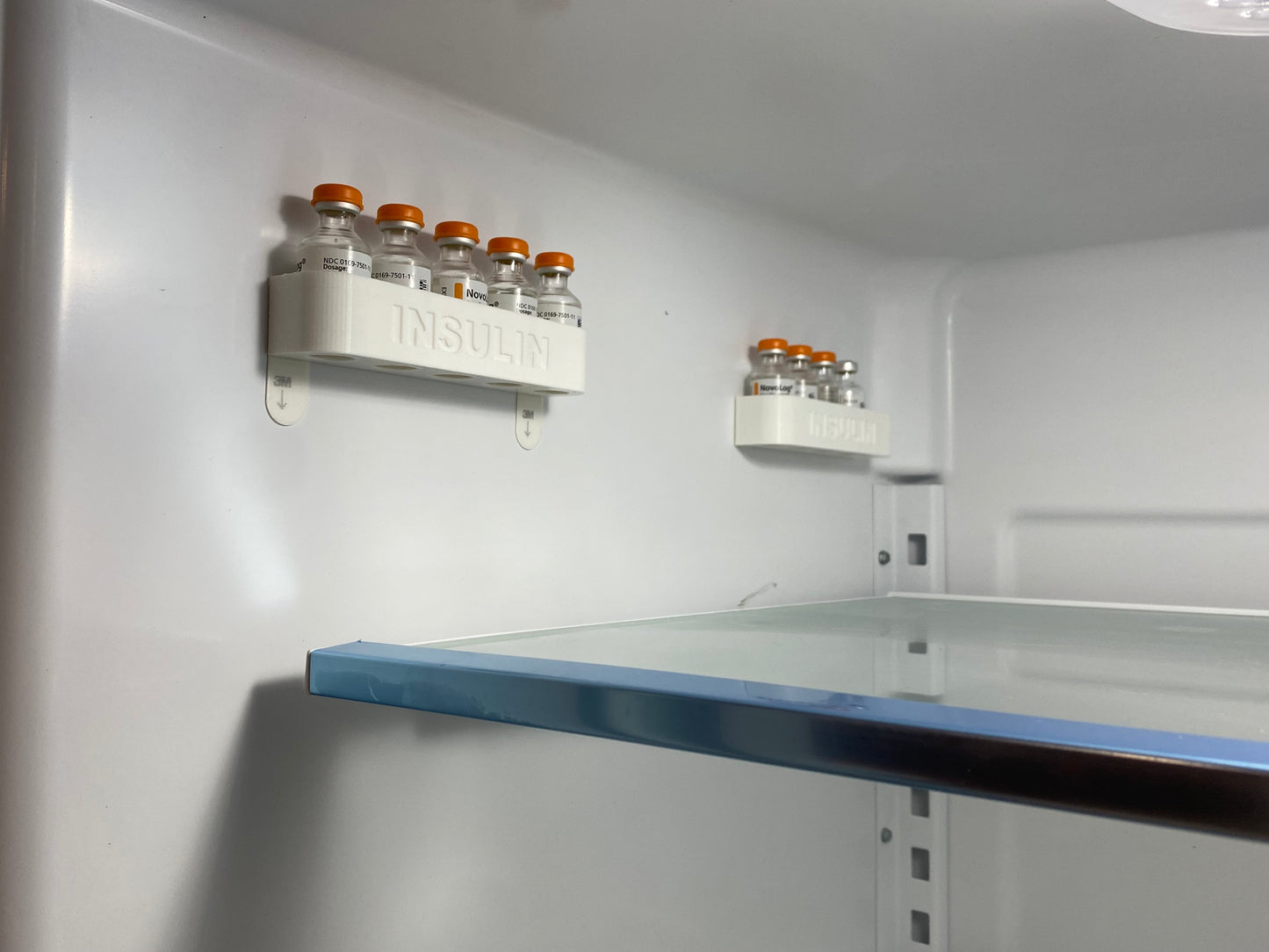 U-100 Wall-Mount Insulin Caddy™ – Holds 5 Vials | Refrigerator Organizer