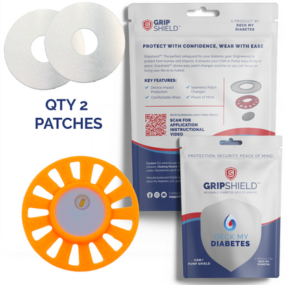 GripShield® Compatible With Libre® 3, Libre® 3 Plus & Minimed Instinct® – Reusable Device Protector | Secure & Comfortable Fit
