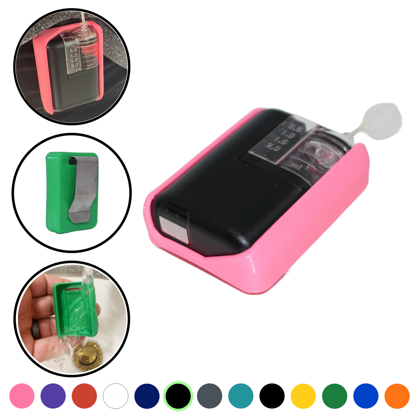 3 Pack Combo- Vertical Clip Cases Compatible with Tandem Mobi™- Stainless Steel Clip