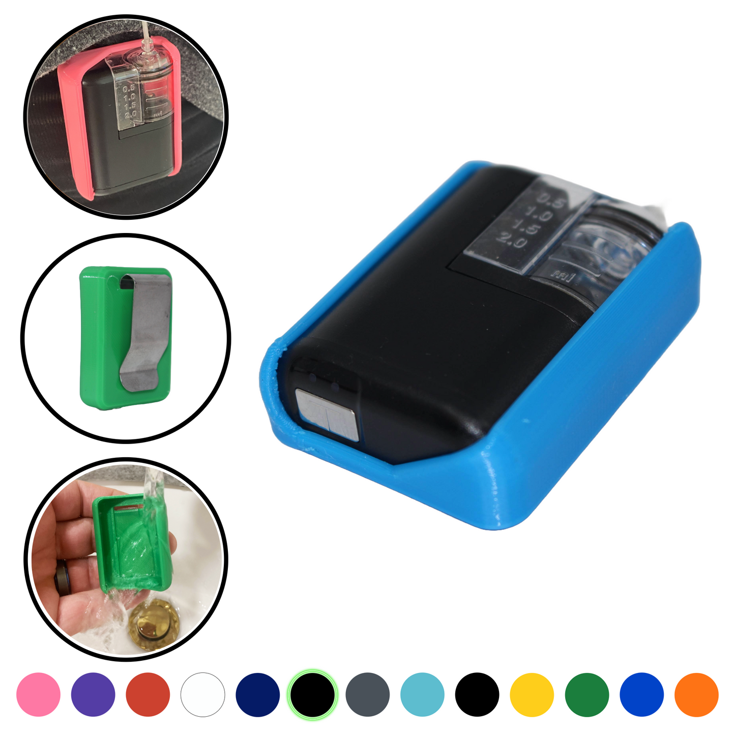 3 Pack Combo- Vertical Clip Cases Compatible with Tandem Mobi™- Stainless Steel Clip