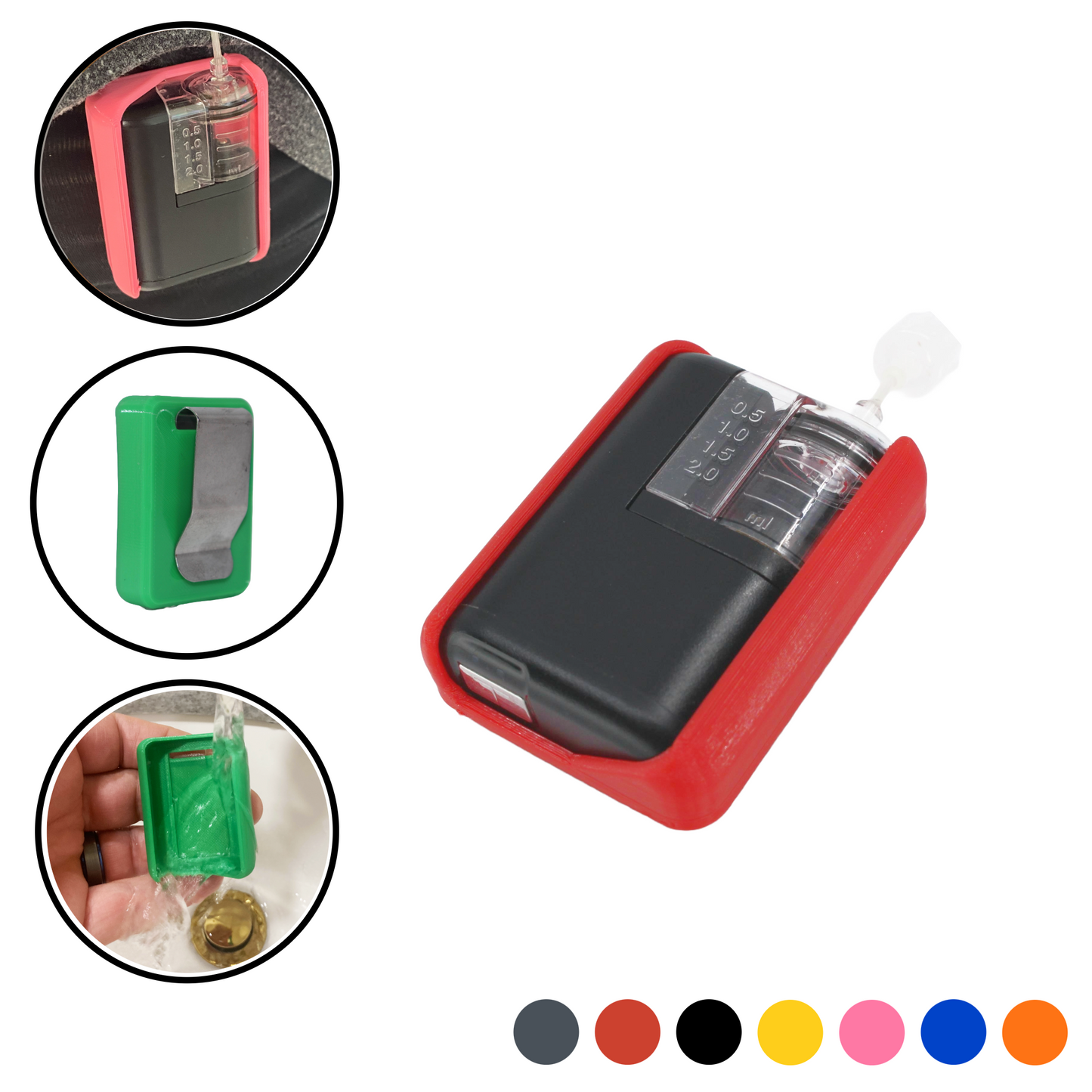 3 Pack Combo- Vertical Clip Cases Compatible with Tandem Mobi™- Stainless Steel Clip