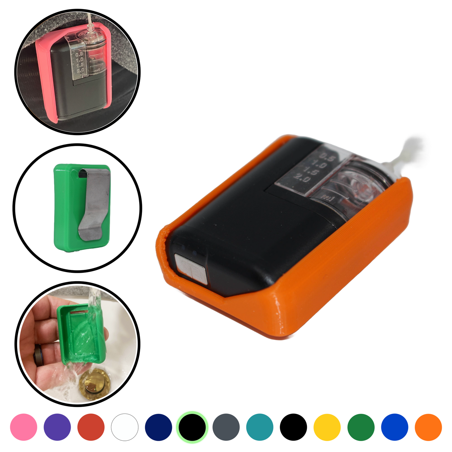 3 Pack Combo- Vertical Clip Cases Compatible with Tandem Mobi™- Stainless Steel Clip