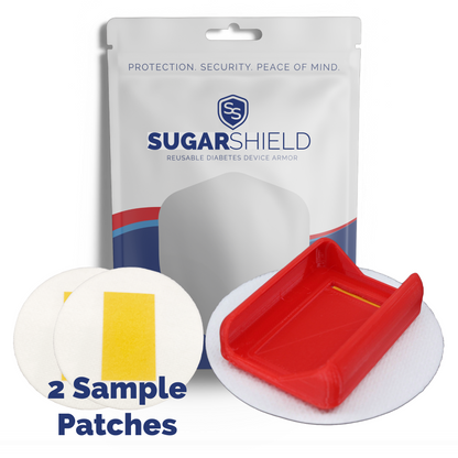 Reusable On Body SugarShield™ Compatible with Tandem Mobi™- 2 Sample Patches Included