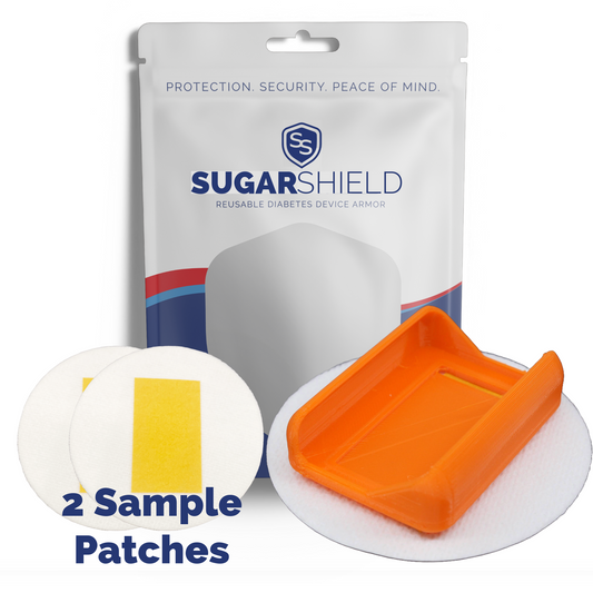 Reusable On Body SugarShield™ Compatible with Tandem Mobi™- 2 Sample Patches Included
