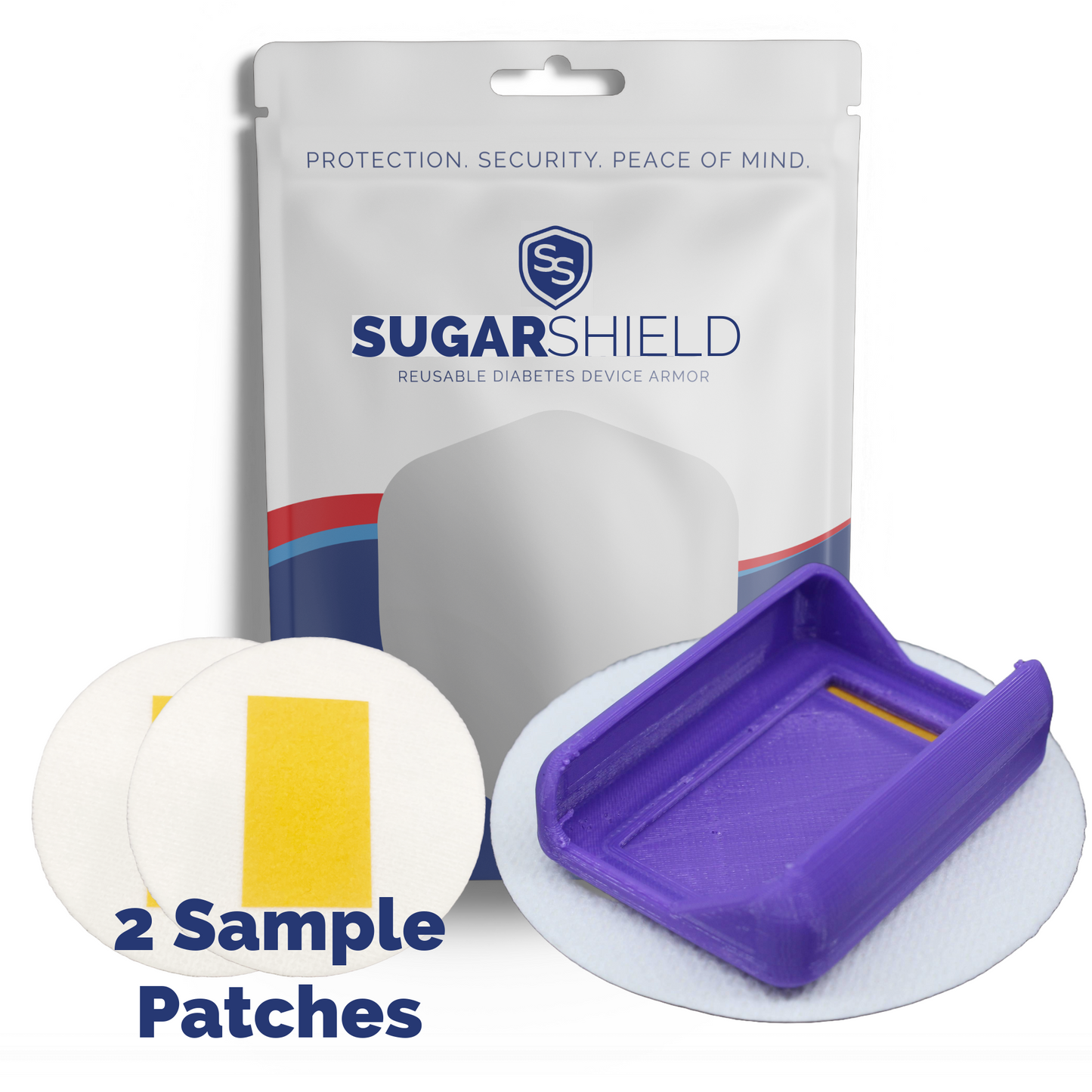 Reusable On Body SugarShield™ Compatible with Tandem Mobi™- 2 Sample Patches Included
