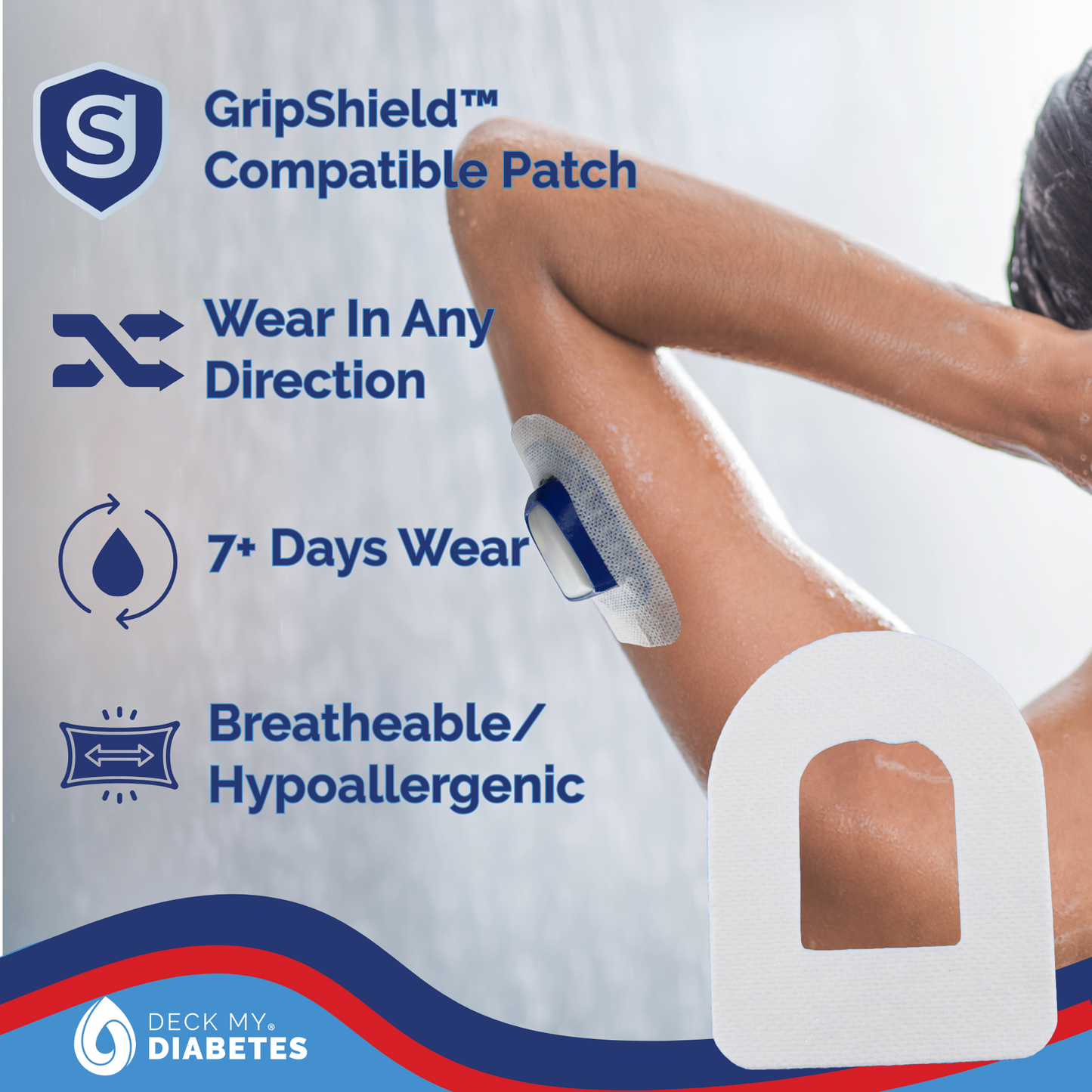 GripShield® for Pod Pump – Multicolor Custom Stripes | Bump Protection Compatible with Omnipod®