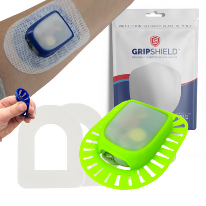 GripShield® Compatible With  Insulet’s Omnipod® Insulin Management System | Reusable Bump Protection