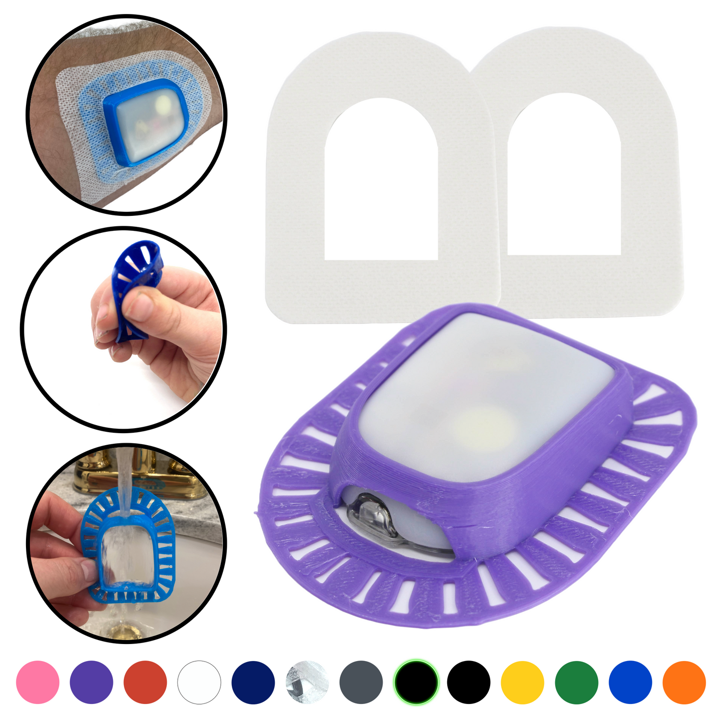 GripShield® Compatible With  Insulet’s Omnipod® Insulin Management System | Reusable Bump Protection