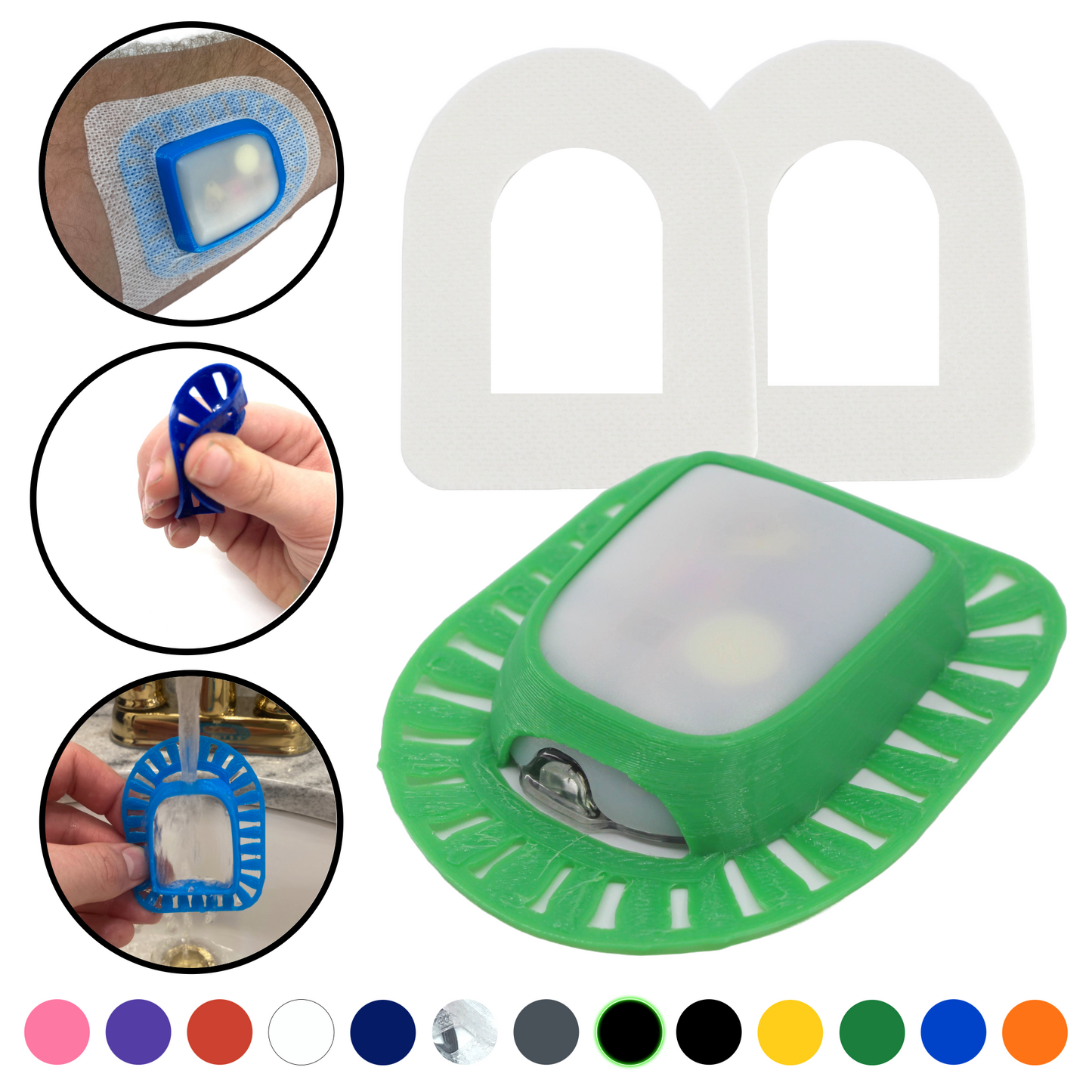 GripShield® Compatible With  Insulet’s Omnipod® Insulin Management System | Reusable Bump Protection