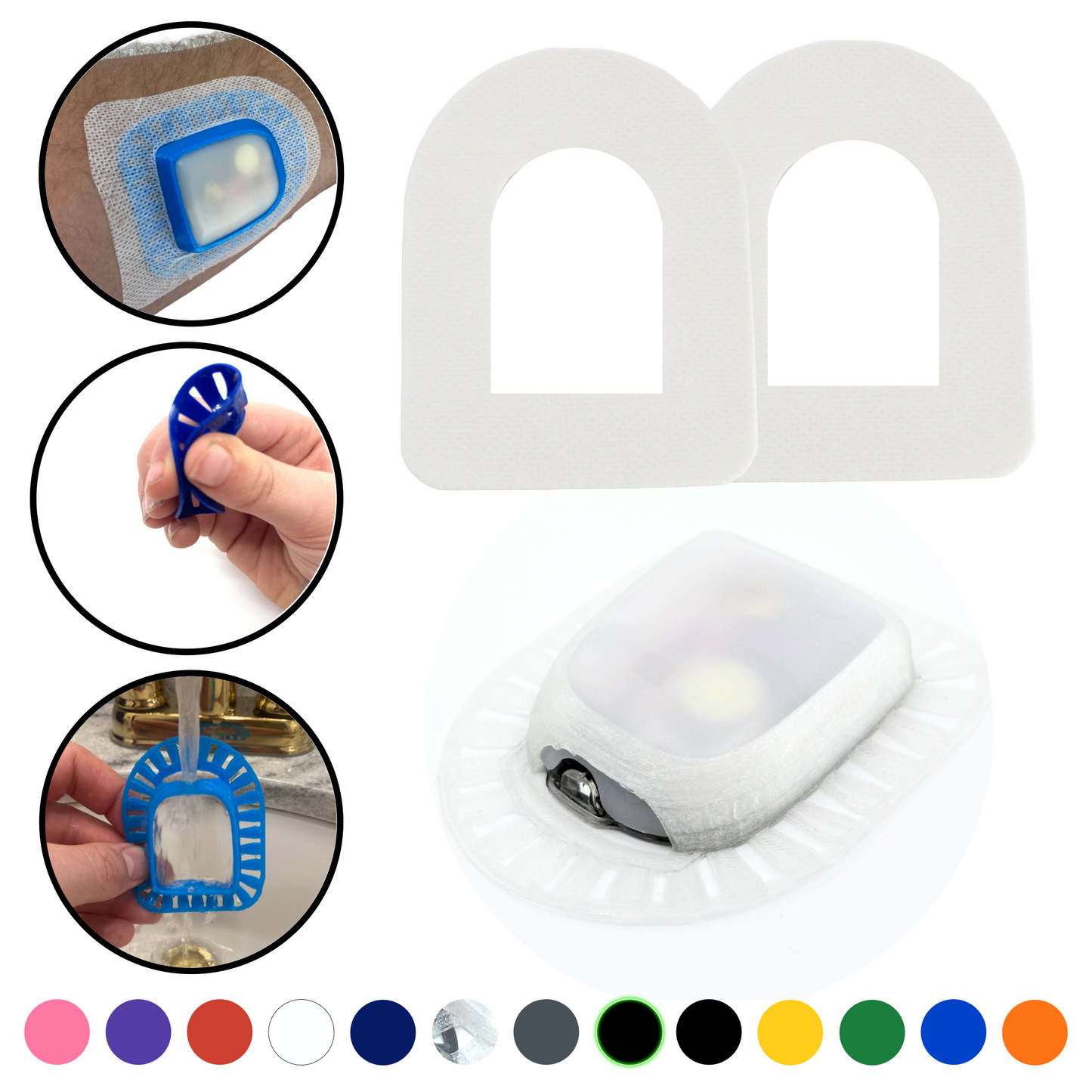 GripShield® Compatible With  Insulet’s Omnipod® Insulin Management System | Reusable Bump Protection