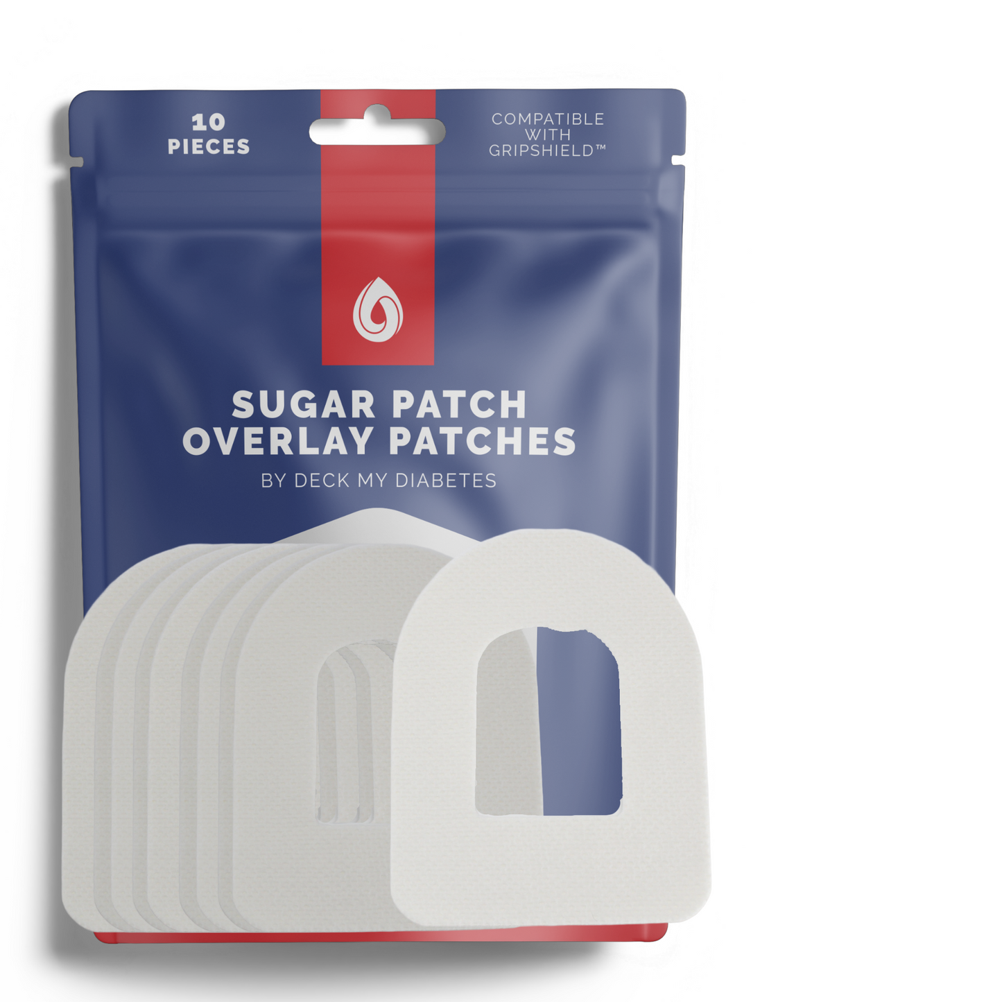 10 Pack- Overlay Patches Compatible Insulet's Omnipod® Insulin Management System | Waterproof & Hypoallergenic