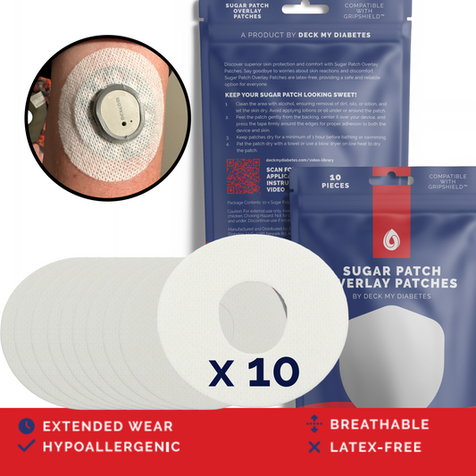 10 Pack- Overlay Patches Compatible with Dexcom G7™ | Waterproof & Hypoallergenic