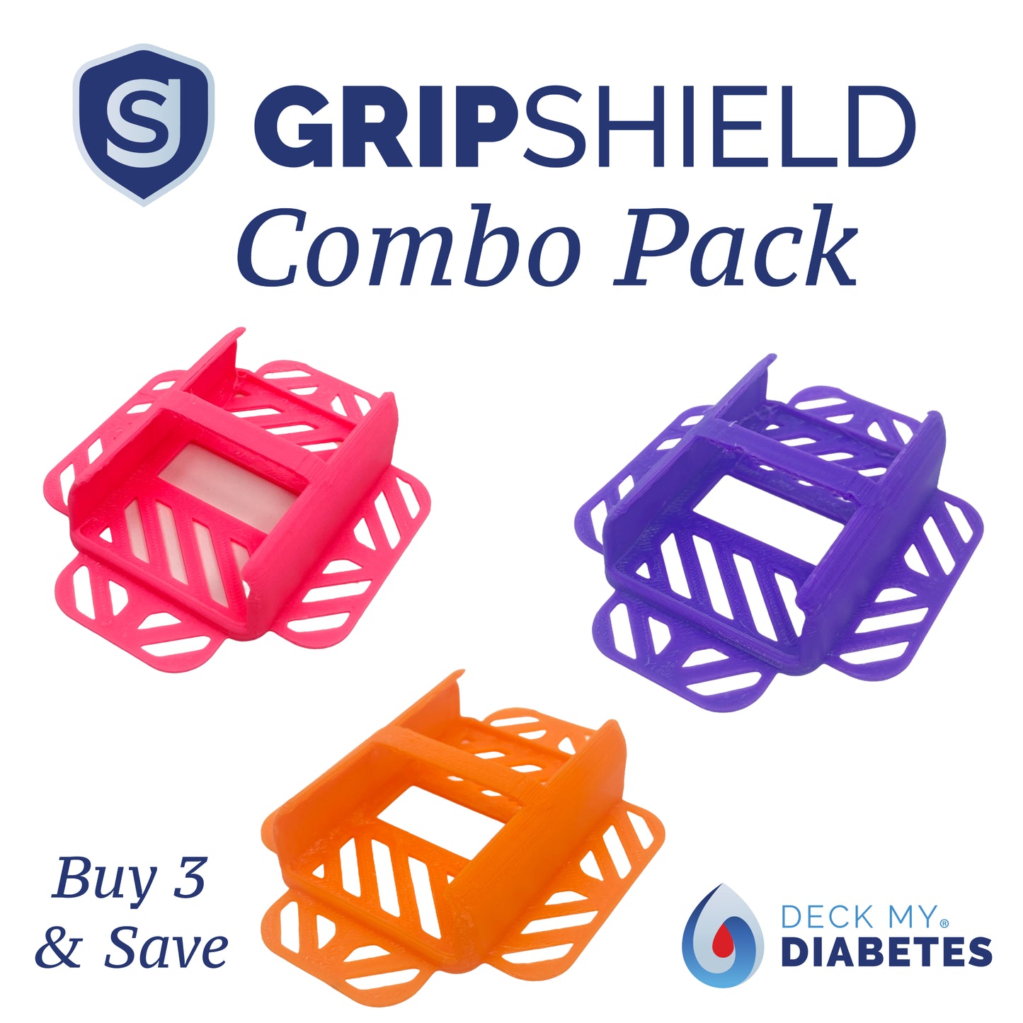 3 Pack Combo- Reusable GripShield® Sleeve Compatible with Tandem Mobi™