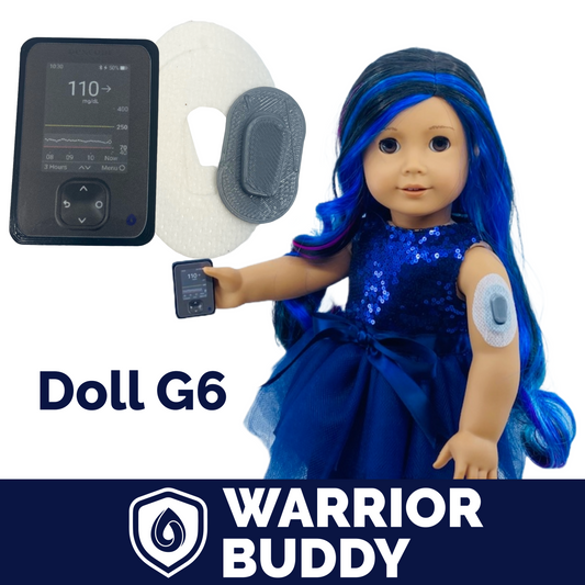 WarriorBuddy™ 'Dexcom G6®' Toy for 18" Dolls and Plush Toys | Handcrafted T1D CGM Accessory