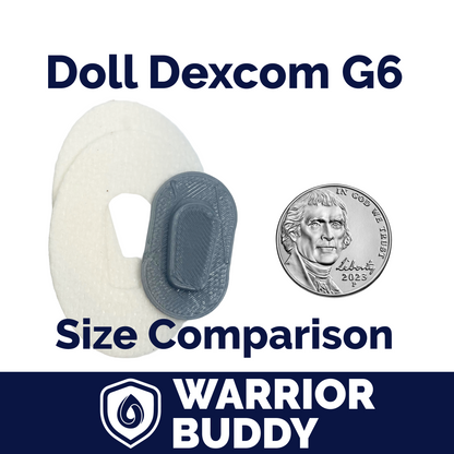 WarriorBuddy™ 'Dexcom G6®' Toy for 18" Dolls and Plush Toys | Handcrafted T1D CGM Accessory