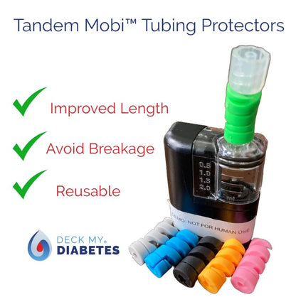 6 Pack Reusable Tubing Protectors Compatible with Tandem Mobi™