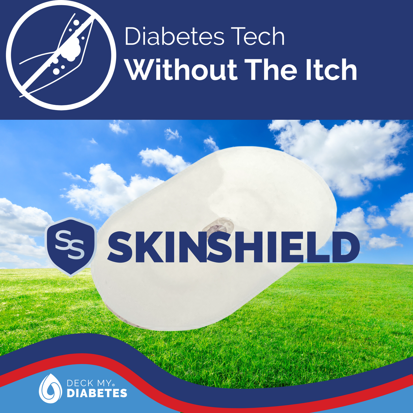 SkinShield™ Compatible with Dexcom G6®– Pack of 3 | Reusable Skin Barrier