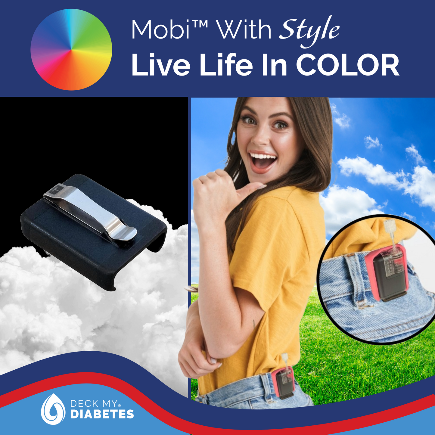 3 Pack Combo- Vertical Clip Cases Compatible with Tandem Mobi™- Stainless Steel Clip