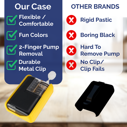 3 Pack Combo- Vertical Clip Cases Compatible with Tandem Mobi™- Stainless Steel Clip