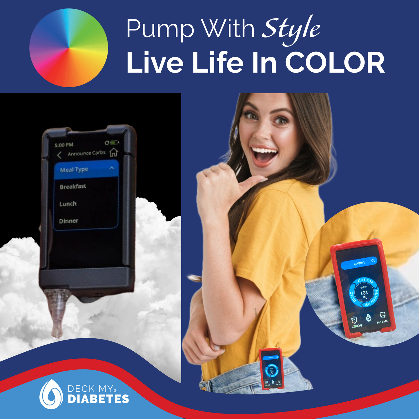 Clip Case Compatible with Beta Bionics® iLet Color