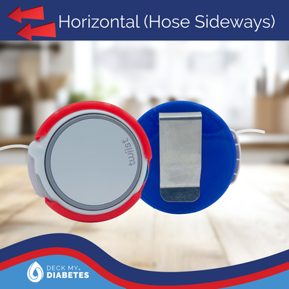 Horizontal Clip Case (Sideways) Compatible with Twiist™ - Flexible Case with Stainless Steel Clip