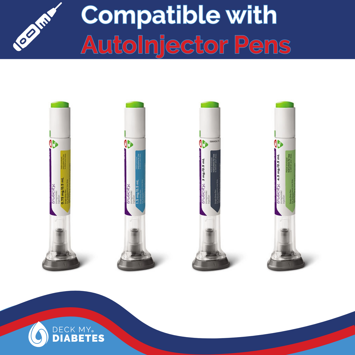 Pen Wallmount –  Holds 5 Pens | Refrigerator Organizer for AutoInjector™ pens