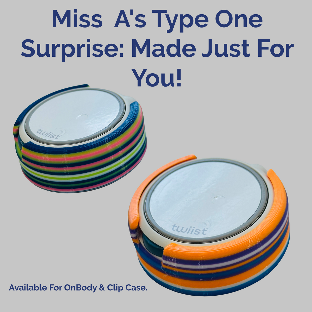 Miss A's Surprise-Reusable On Body SugarShield™ or Horizontal Clip Case Compatible with Twiist™