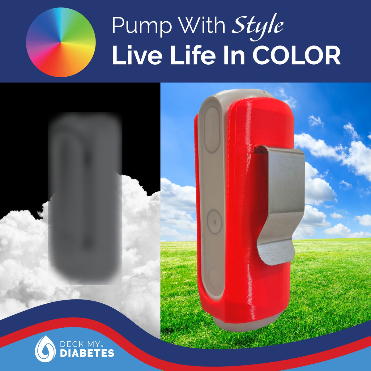 Clip Case Compatible with Minimed™ Flex -Multiple Colors Available