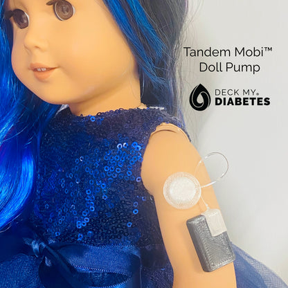 WarriorBuddy™ 'Tandem Mobi™' Toy for 18" Dolls and Plush Toys | Handcrafted T1D Pump Toy