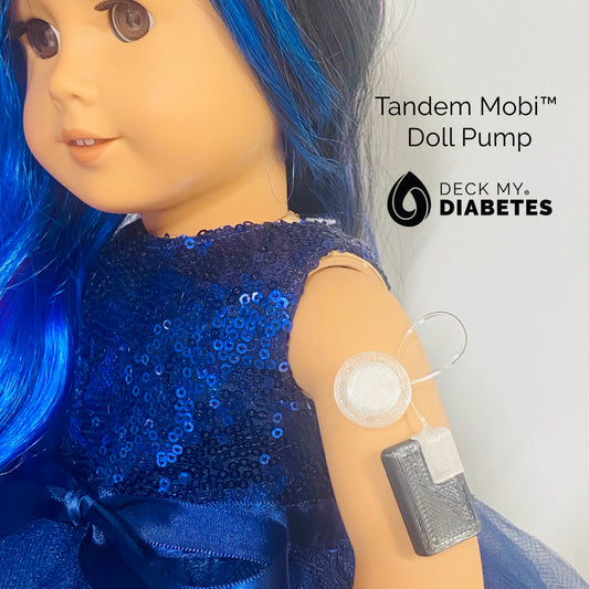 WarriorBuddy™ 'Tandem Mobi™' Toy for 18" Dolls and Plush Toys | Handcrafted T1D Pump Toy