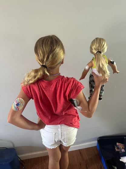 WarriorBuddy™ 't:slim X2™' toy for 18" Dolls and Plush Toys | Handcrafted T1D Pump Accessory