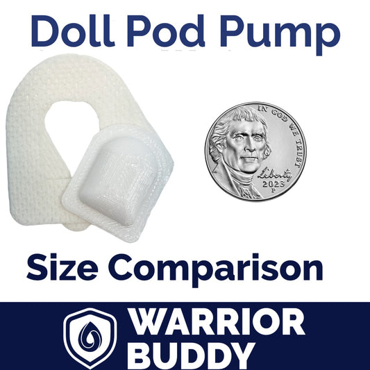 WarriorBuddy™ – play version of Insulet’s Omnipod® Insulin Management System | Handcrafted T1D Toy Accessory