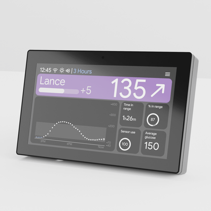 SugarDash™ 2- Glucose Display With Audible Alerts & Link Up To 6 Users