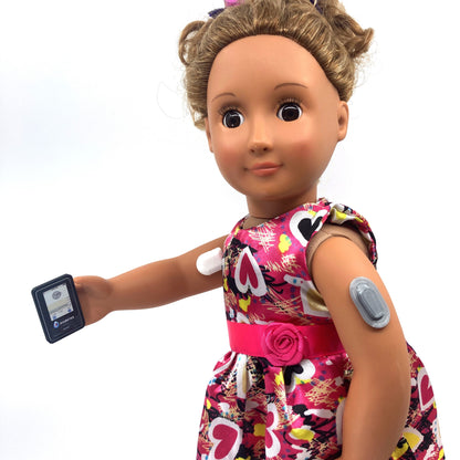 WarriorBuddy™ 'Dexcom G6®' Toy for 18" Dolls and Plush Toys | Handcrafted T1D CGM Accessory